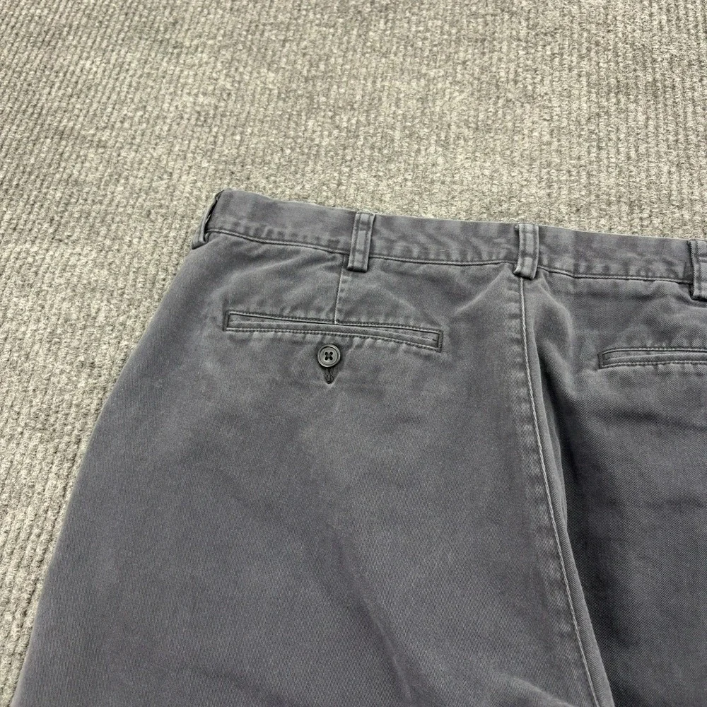 LL Bean Pants Mens 36x29 Grey Cotton Comfort Waist Flannel Lined Gorpcore